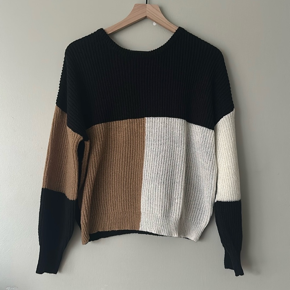Color Blocked Sweater - Never Worn!